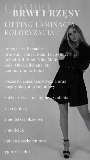Szkolenie COMBO Laminacja Brwi i Lifting Rzęs
