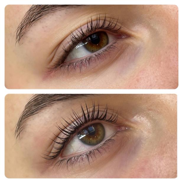 Lifting i laminacja rzęs z farbką