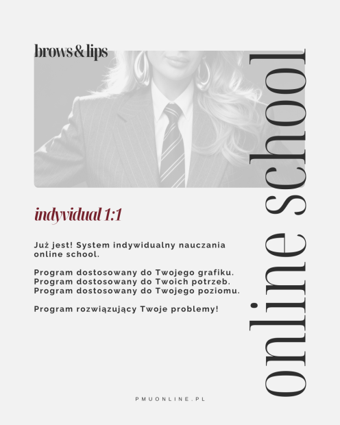 INDYWIDUALNA SZKOŁA ONLINE PMU BROWS - absolute knowlage