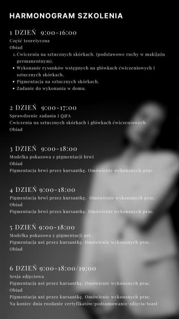 Szkolenie Podstawowe Makijaż Permanentny UST i BRWI + Social Media