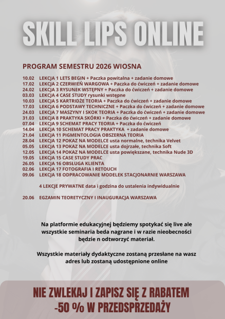 PÓŁROCZNA SZKOŁA ONLINE PMU LIPS - absolute knowlage