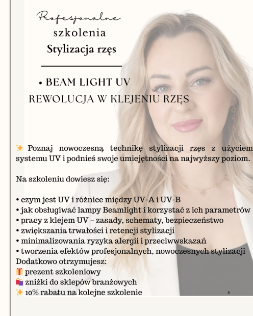 Stylizacja Rzęs  BEAM LIGHT UV